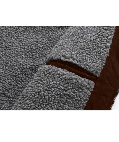 ZITY Men's Loose Fit Full-Zip Fleece Jacket-DUMCO05393|Zitysports