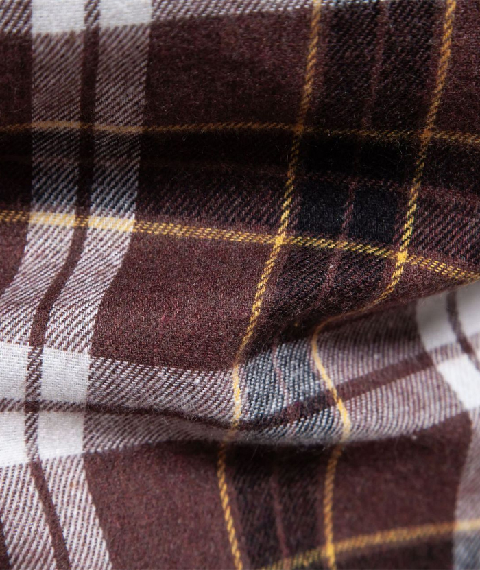 ZITY Men's Full Sleeved Stand Collar Plaid Flannel Shirt-DUMLT05246|Zitysports