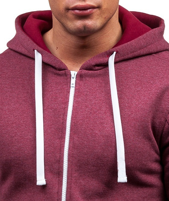 ZITY Men's Long Sleeve Full Zipper Casual Hoodie with Kangaroo Pockets-DUMHD05003|Zitysports