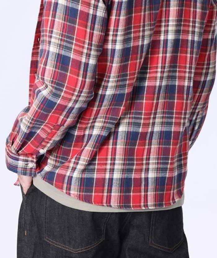 Men's Hooded Button Up Flannel Plaid Shirt-DUMLT05800