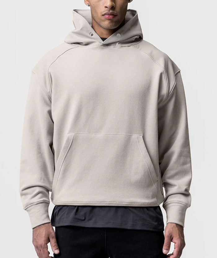 ZITY Men's Cotton Long Sleeve Pullover Hoodie-DUMFH05478