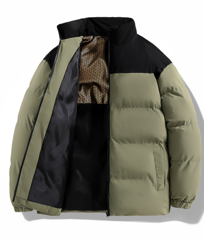 ZITY Men's Casual Full Zip Up Stand Collar Puffer Jacket- DUMFC05561