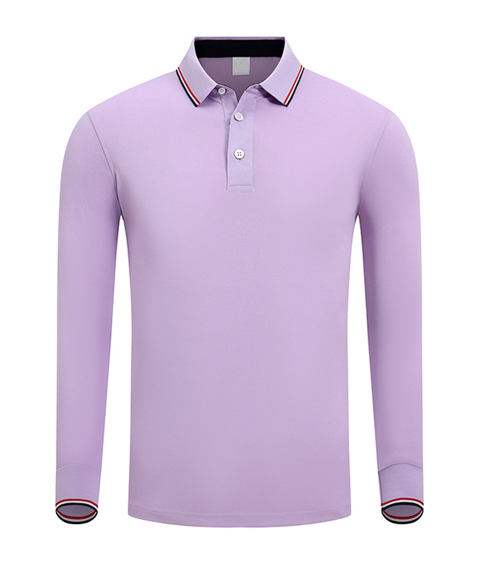 ZITY Men's Button Up Long Sleeve Polo Shirt-HD506