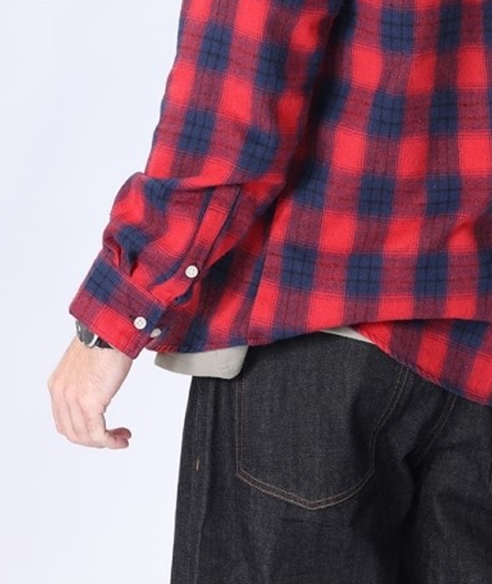 Men's Hooded Button Up Flannel Plaid Shirt-DUMLT05800