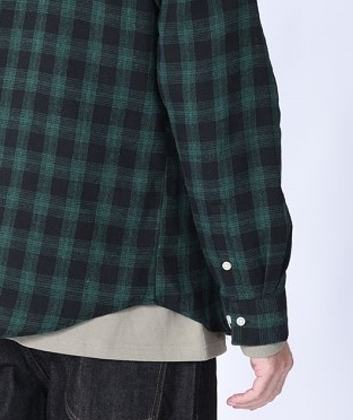 Men's Hooded Button Up Flannel Plaid Shirt-DUMLT05800