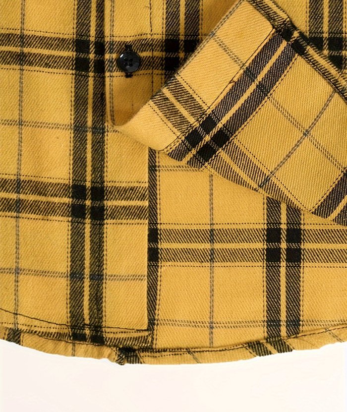 ZITY Men's Over Size Trendy Plaid Flannel Shirt-DUMLT05248|Zitysports