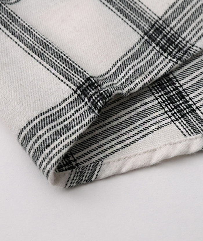 ZITY Men's Slim Fit Plaid Flannel Long Sleeve Shirt-DUMLT05250|Zitysports
