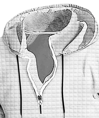 ZITY Men's Trendy Fashion Waffle Knit Sweatshirt Hoodie-DUMFH04886|Zitysports