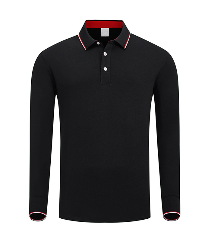 ZITY Men's Button Up Long Sleeve Polo Shirt-HD506