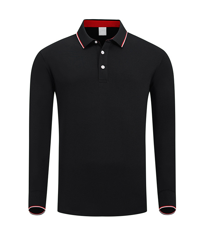 ZITY Men's Button Up Long Sleeve Polo Shirt-HD506