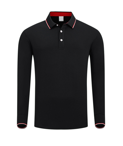ZITY Men's Button Up Long Sleeve Polo Shirt-HD506