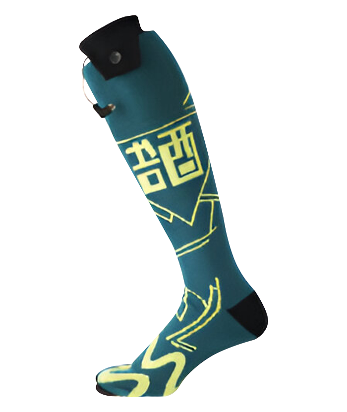 ZITY Unisex 3.7v2A 2200 mAh Bettery Rechargeable Heating Socks-DUMHC06419
