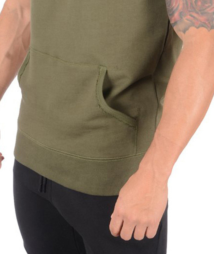 ZITY Men's Cotton Sleeveless Sports Hoodie M-3XL-DUMMG05236|Zitysports