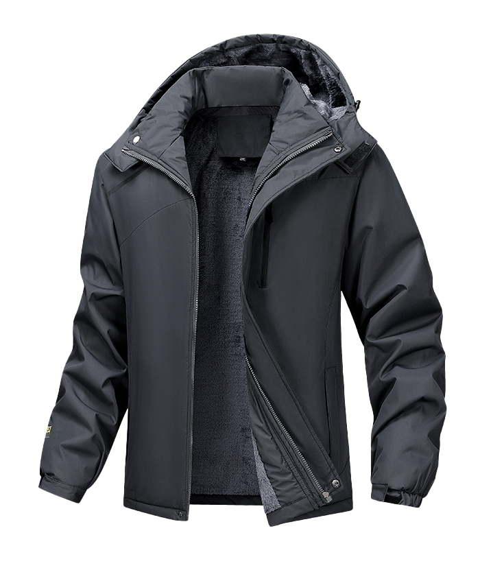 ZITY Men's Oversize Zipper Fleece Jacket-DUMCO05537