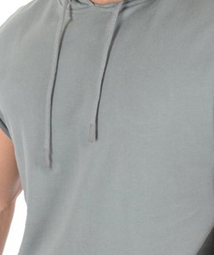 ZITY Men's Cotton Sleeveless Sports Hoodie M-3XL-DUMMG05236|Zitysports