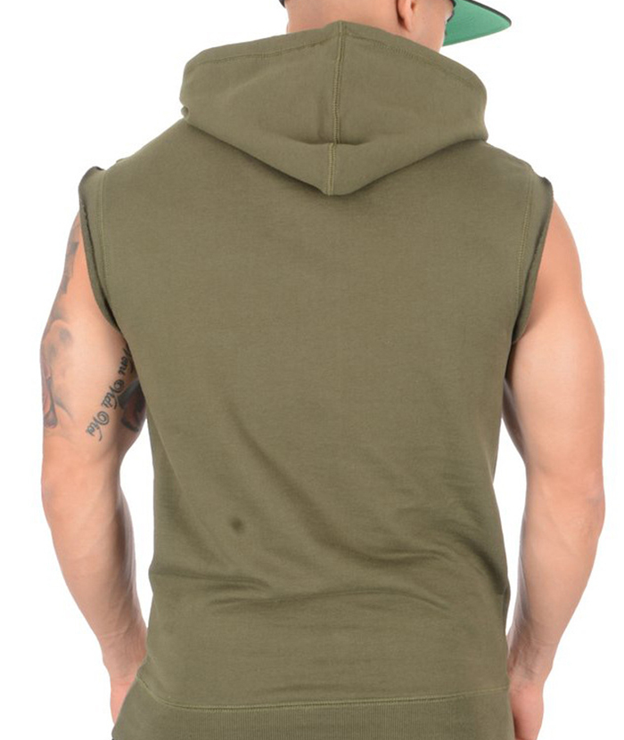 ZITY Men's Cotton Sleeveless Sports Hoodie M-3XL-DUMMG05236|Zitysports