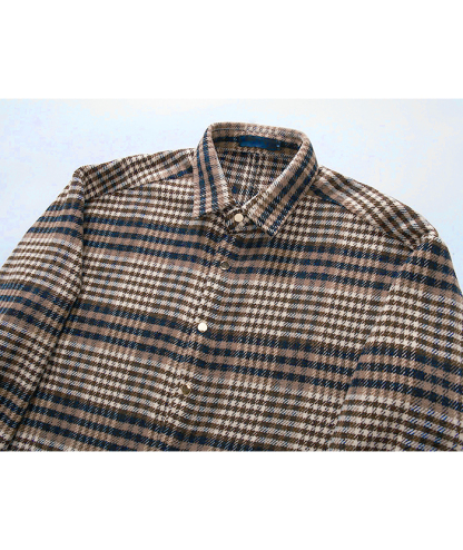 ZITY Men's Long Sleeve Plaid Flannel Shirt-DUMLT05317|Zitysports