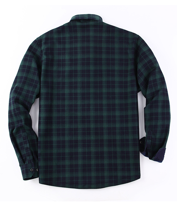 ZITY Men's Slim Fit Long Sleeve Plaid Shirt-DUMJA05351|Zitysports
