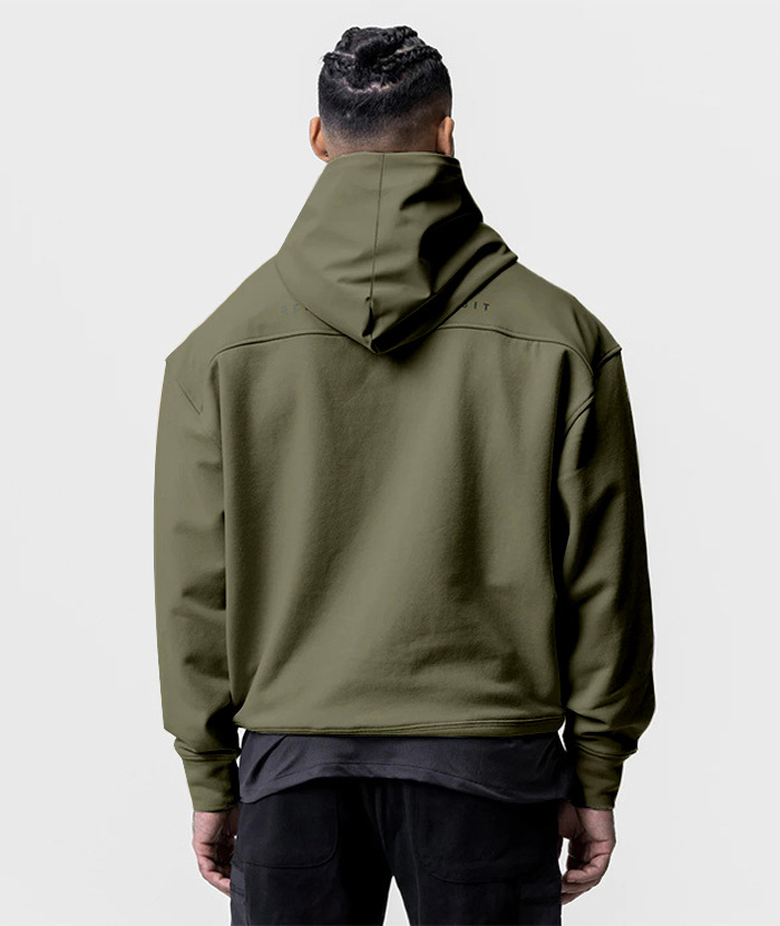 ZITY Men's Cotton Long Sleeve Pullover Hoodie-DUMFH05478