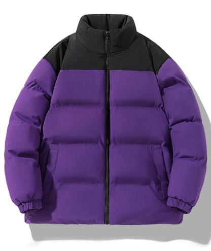 ZITY Men's Casual Full Zip Up Stand Collar Puffer Jacket- DUMFC05561