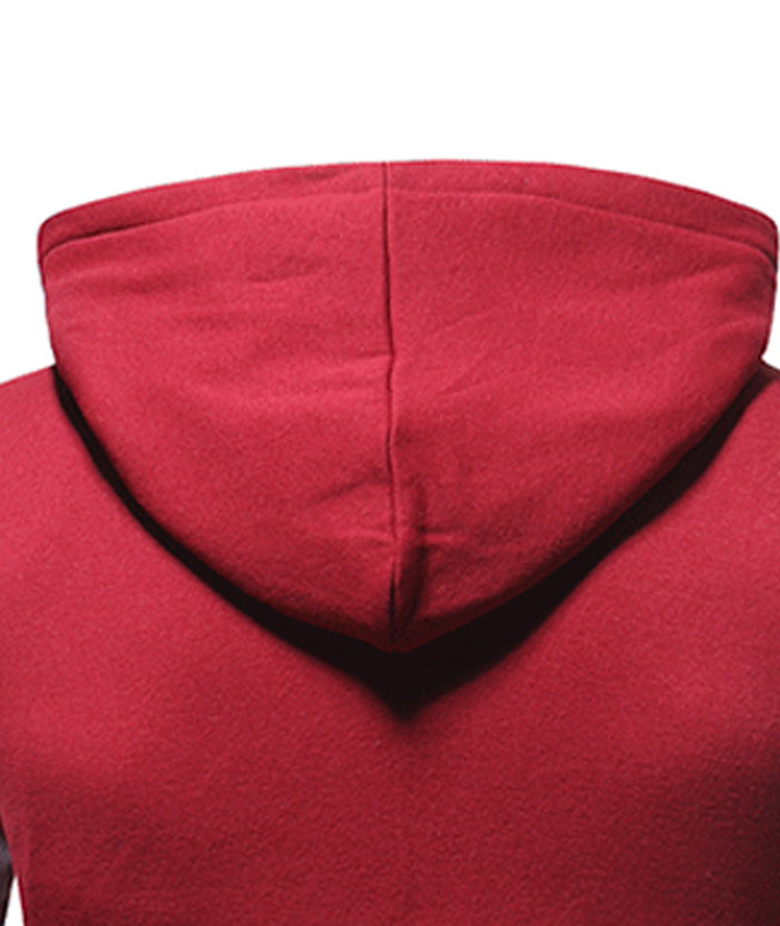 ZITY Men's Long Sleeve Color Block with Pocket Casual Hoodie-DUMHD05001|Zitysports