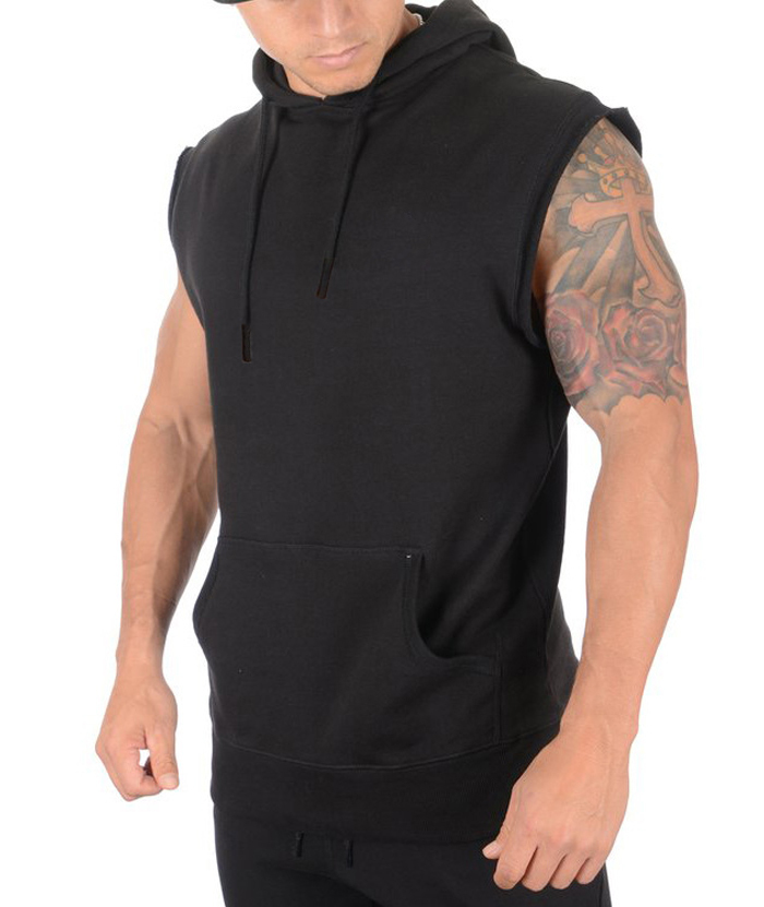 ZITY Men's Cotton Sleeveless Sports Hoodie M-3XL-DUMMG05236|Zitysports