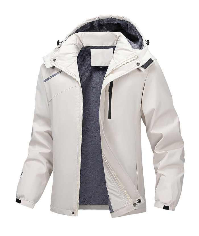 ZITY Men's Oversize Zipper Fleece Jacket-DUMCO05537