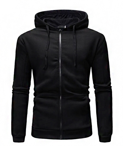 ZITY Men's Light Weight Long Sleeve Full Zip Loose Hoodie-DUMFH05073|Zitysports