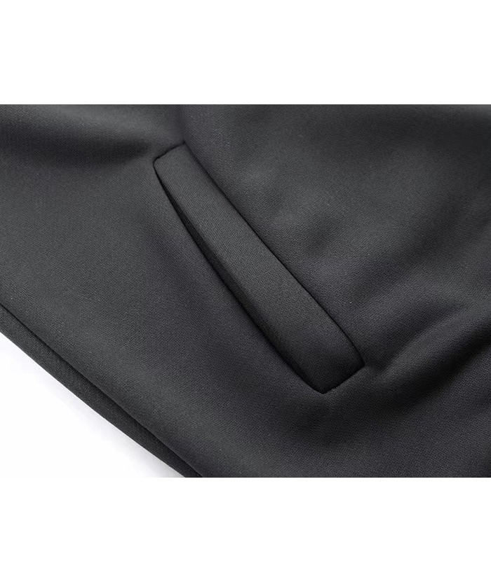 ZITY Men's 1/4 Zipper Solid Color Long Sleeve Hoodie-DUMFH05473