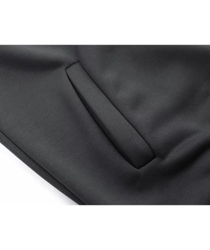 ZITY Men's 1/4 Zipper Solid Color Long Sleeve Hoodie-DUMFH05473