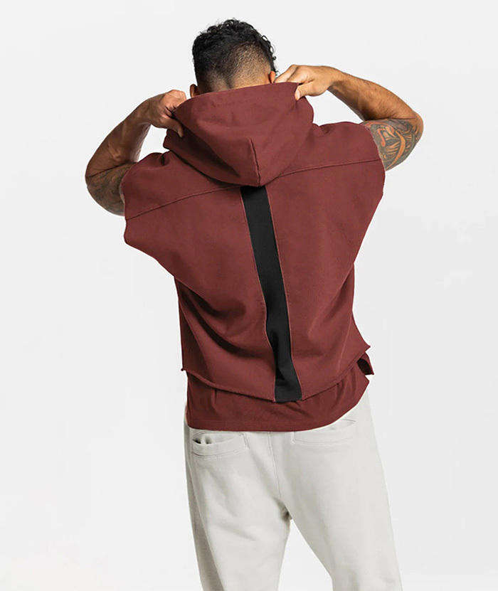 ZITY Men's multi-pocket Sleeveless Pullover Hoodie-DUMHD05487