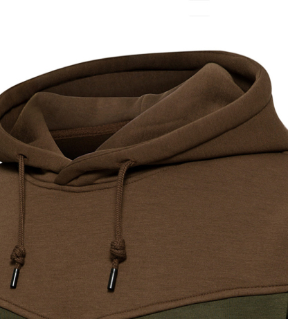 ZITY Men's Color Blocking Contrast Hooded Casual Sports Hoodie-DUMFH04839 | Zitysports