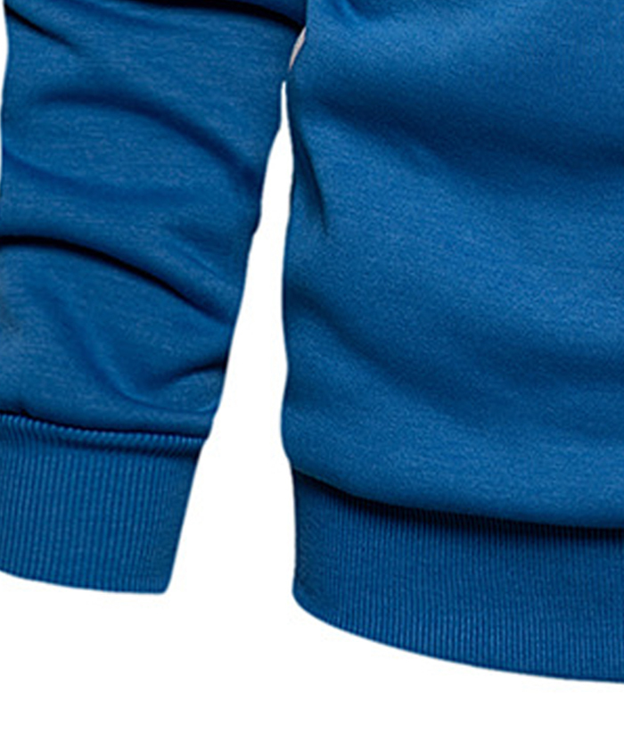 ZITY Men's Color Blocking Contrast Hooded Casual Sports Hoodie-DUMFH04839 | Zitysports