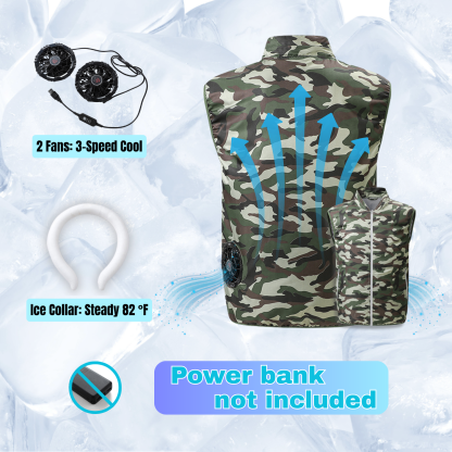 ZITY Unisex Air Conditioned Sleeveless Workwear Cooling Vest-2362