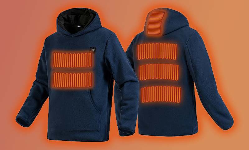 Men's 6-Zone Heated Pullover Hoodie