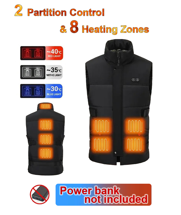 Men's 8 Heating Zones Heated Vest-M82