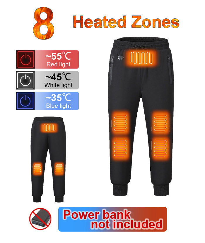 Wholesale Unisex 8 Heating Zone Heated Pant | Zitysports