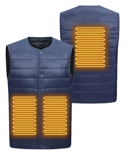 Men's 3 Heating Zone Full Zipper Heated Vest-M46