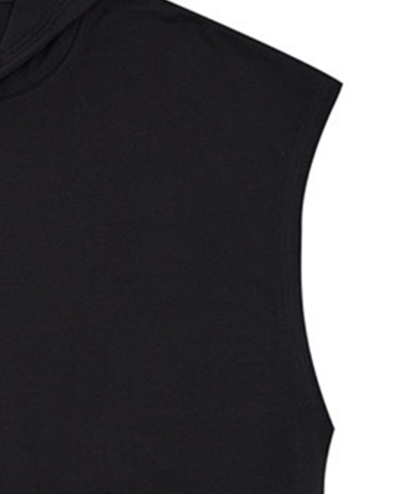 ZITY Men's Cotton S-XL Sleeveless Hoodie-DUMHD05412|Zitysports