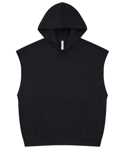 ZITY Men's Cotton S-XL Sleeveless Hoodie-DUMHD05412|Zitysports