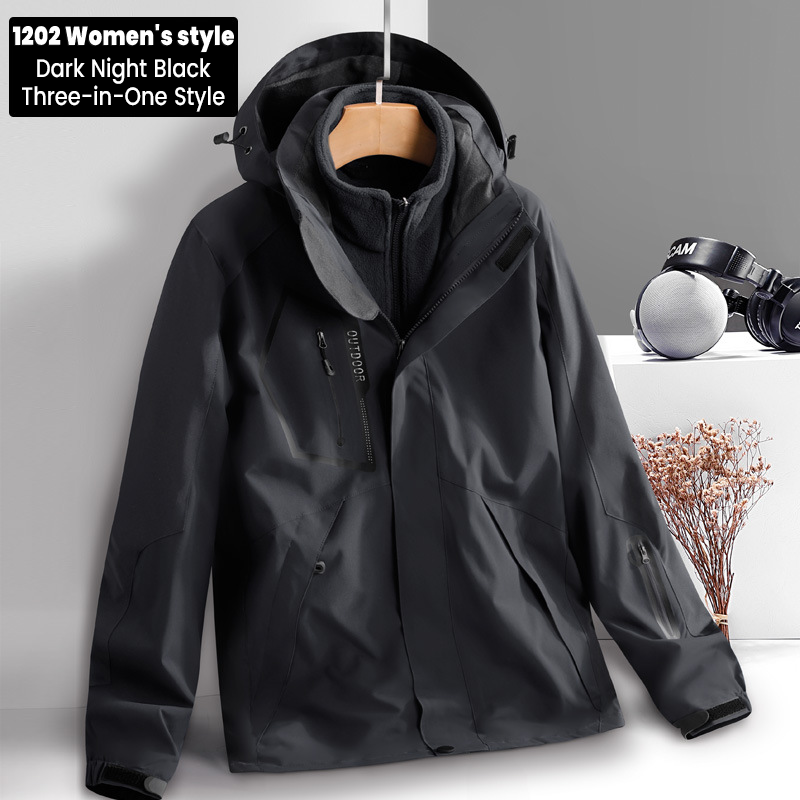 ZITY Women's Three In One Waterproof Outdoor Jacket-DUWBL06515