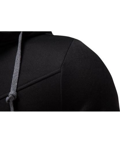 Men's Fake Two-Piece Stand Collar Full-Zip Hoodie -DUMFH04828 | Zitysports
