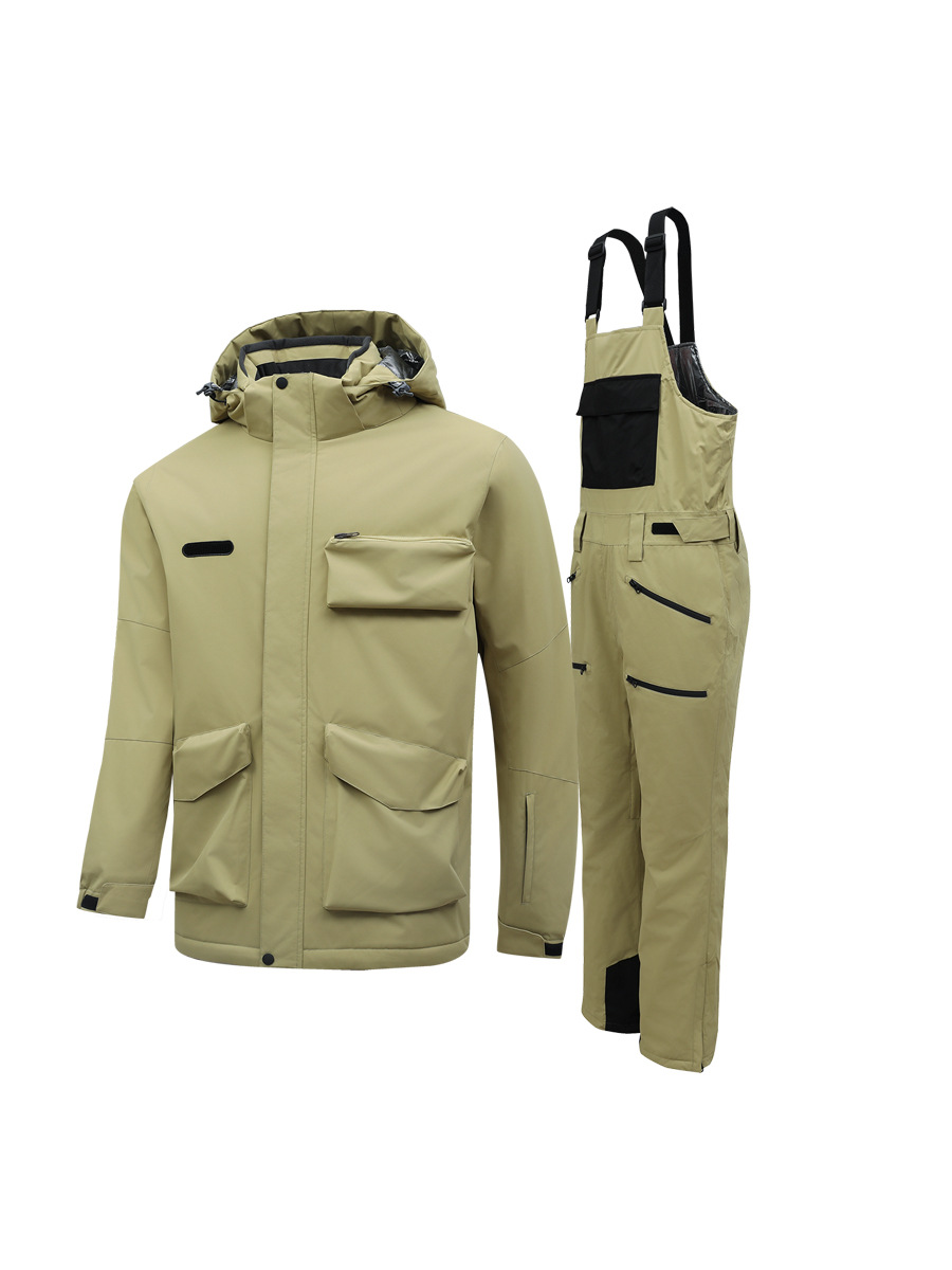 ZITY Men's Waterproof Full Zipper Outdoor Skiing Suit-DUWSU06490