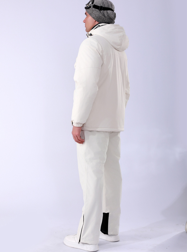 ZITY Men's Waterproof Full Zipper Outdoor Skiing Suit-DUWSU06490