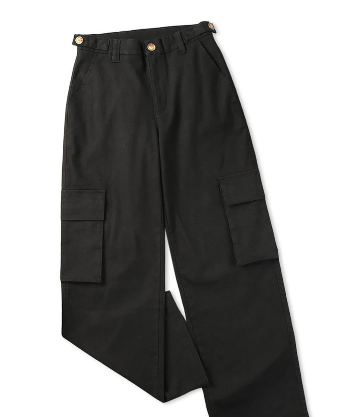 ZITY Women's Wide Leg Straight Multi Pockets Cargo Pant-DUWCP06165