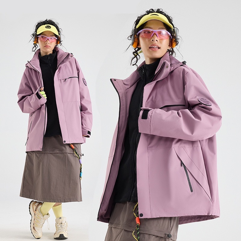 ZITY Unisex Three In One Windproof Outdoor Jacket-DUWSU06508