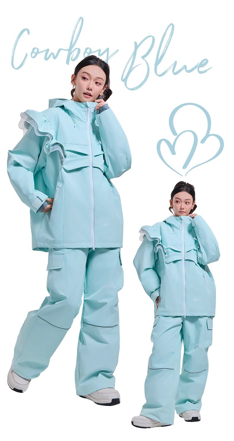 ZITY Women's Waterproof Warm Skiing Suit-DUWSU06491