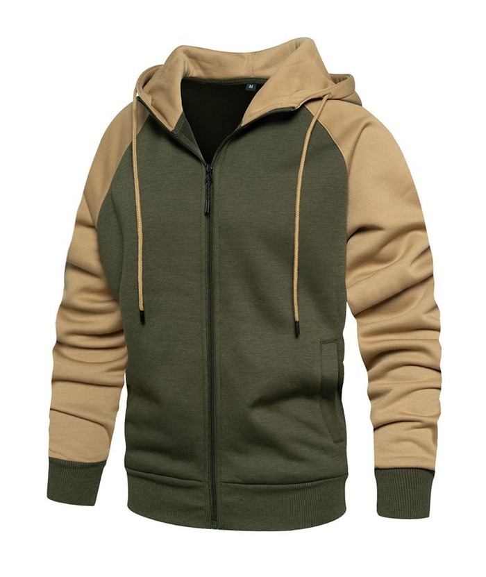 ZITY Men's Casual Solid Color Sports Outwear Hoodie-DUMSW04660 | Zitysports