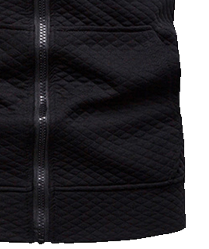 ZITY Men's Slim Fit Zipper Sleeveless Hoodie-DUMMG05222|Zitysports