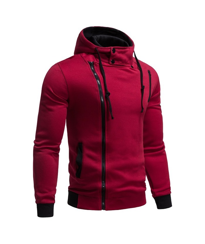 ZITY Men's Full Zip Hooded Sports Sweatshirt Activewear-DUMFH04942|Zitysports